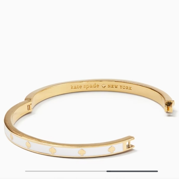kate spade Jewelry - Kate SpadeSpot The Spade Enamel Hinged Bangle Bracelet